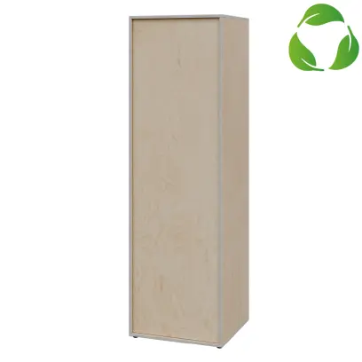 EFE S660 L šatní skříň, 1-dveřová, šatní tyč, 2000x600x600, levá, překližka bříza